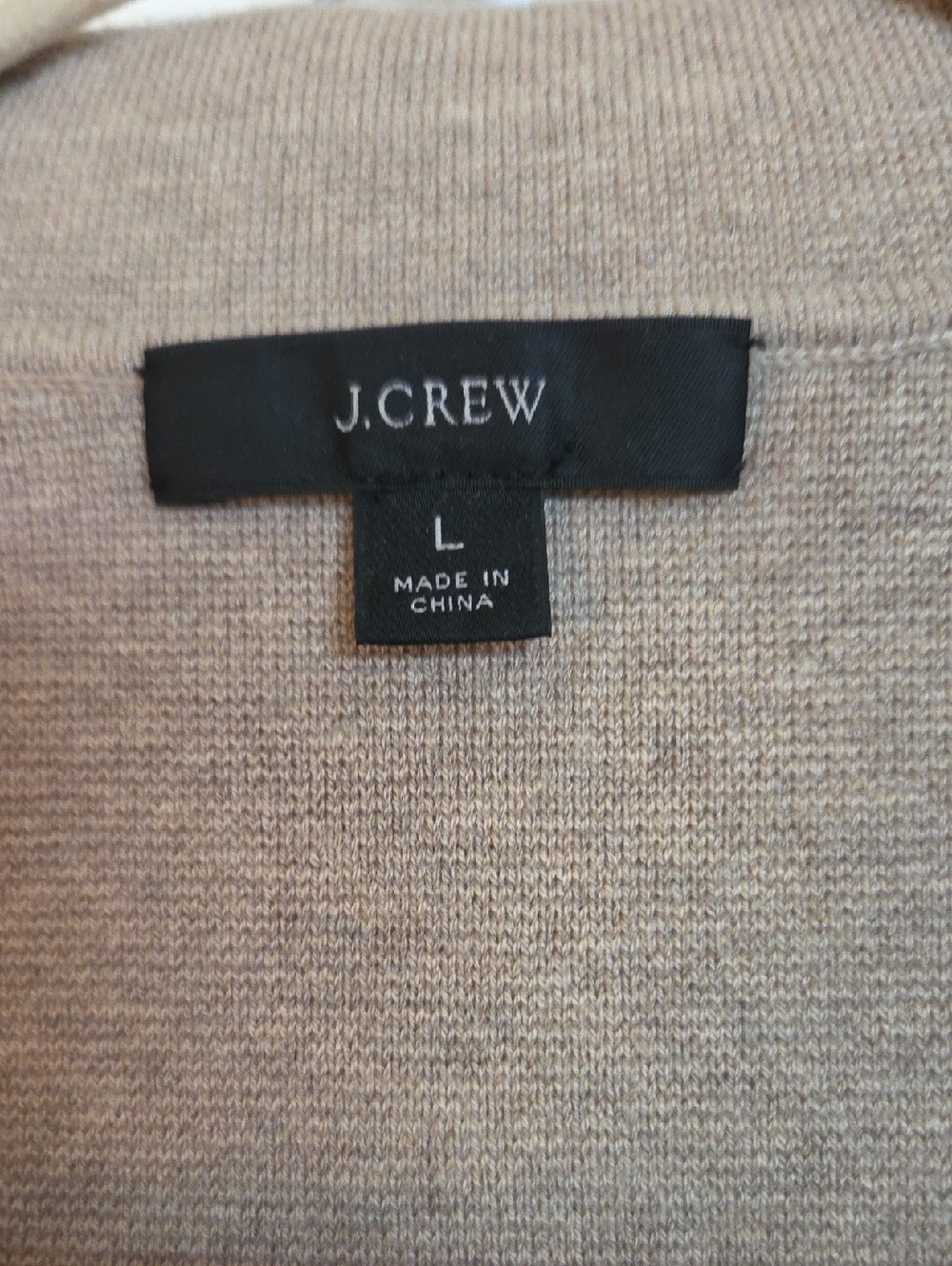 J. Crew Tan Single-Button Women's Blazer Size L - Picture 5 of 8